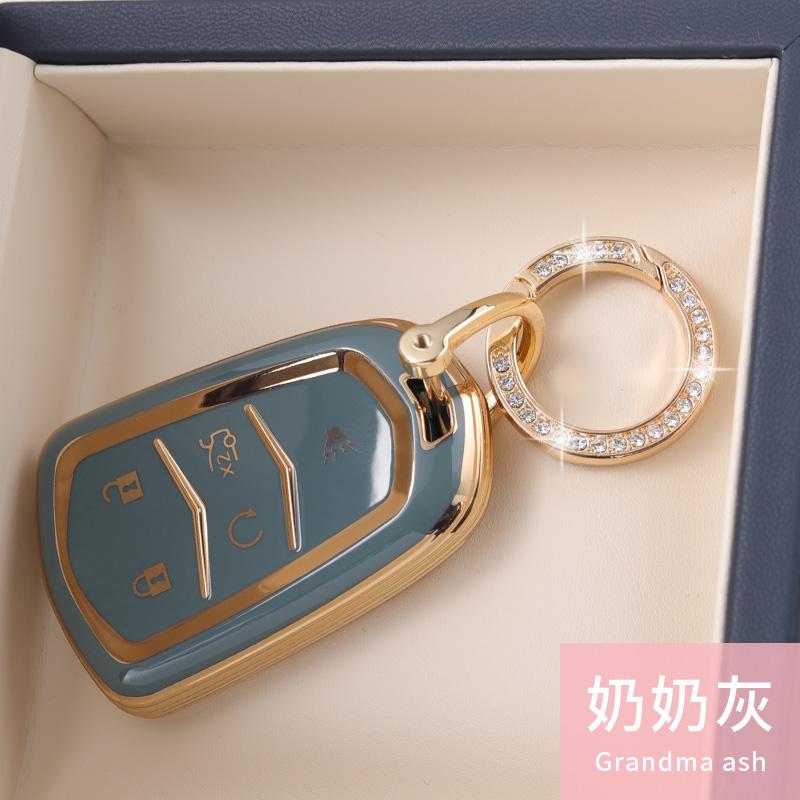 TPU Car Key Case Cover Protect Shell Bag For Cadillac ESV ATS-L XTS XT5 XT6 CTS CT5 CT6 ATS 28T SRX Escalade 2015 Accessories