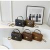 Chic Mini Square Bag With Unique Design Diamond Grid Chain Crossbody Bag