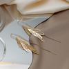 Slimming Face Tassel Earrings - Temperament Dragonfly Wing 2023 Korean Fairy Anti-Loss Thread
