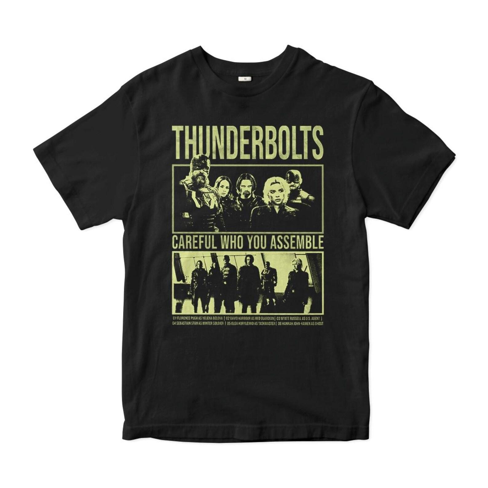 Thunderbolts Careful Who You Assemble T-Shirt, Men s and Women s Sizes (THS-230085) 4XL