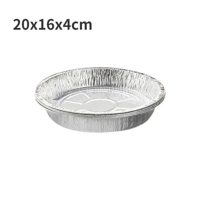 Disposable Paper Non - Stick Oil - Proof Aluminum Foil Tin Box Air Fryer Steaming Basket Kitchen Tool BBQ Drip Pan Tray 10pcs