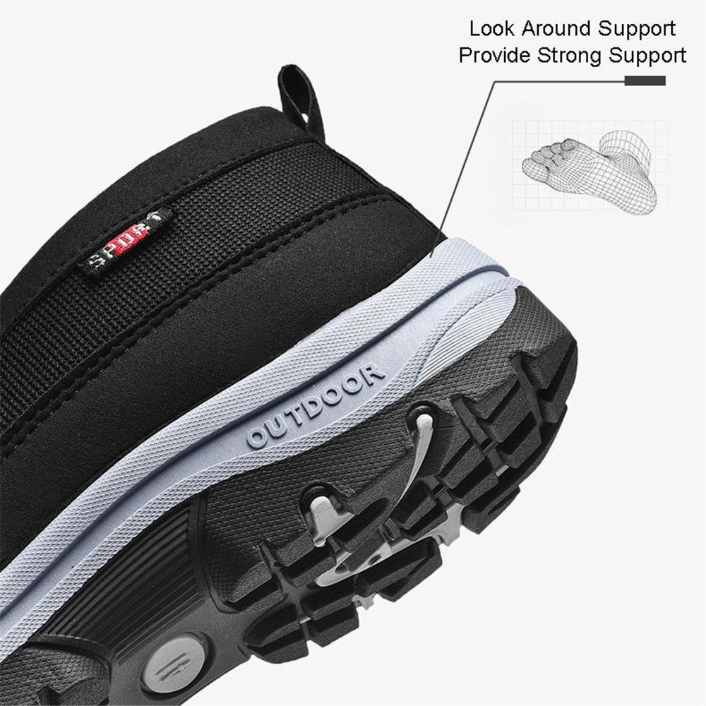 Men's Arch Support Slip-On Canvas Loafers Outdoor Casual Anti-slip Orthopedic Shoes Flat Walking Boat Shoes