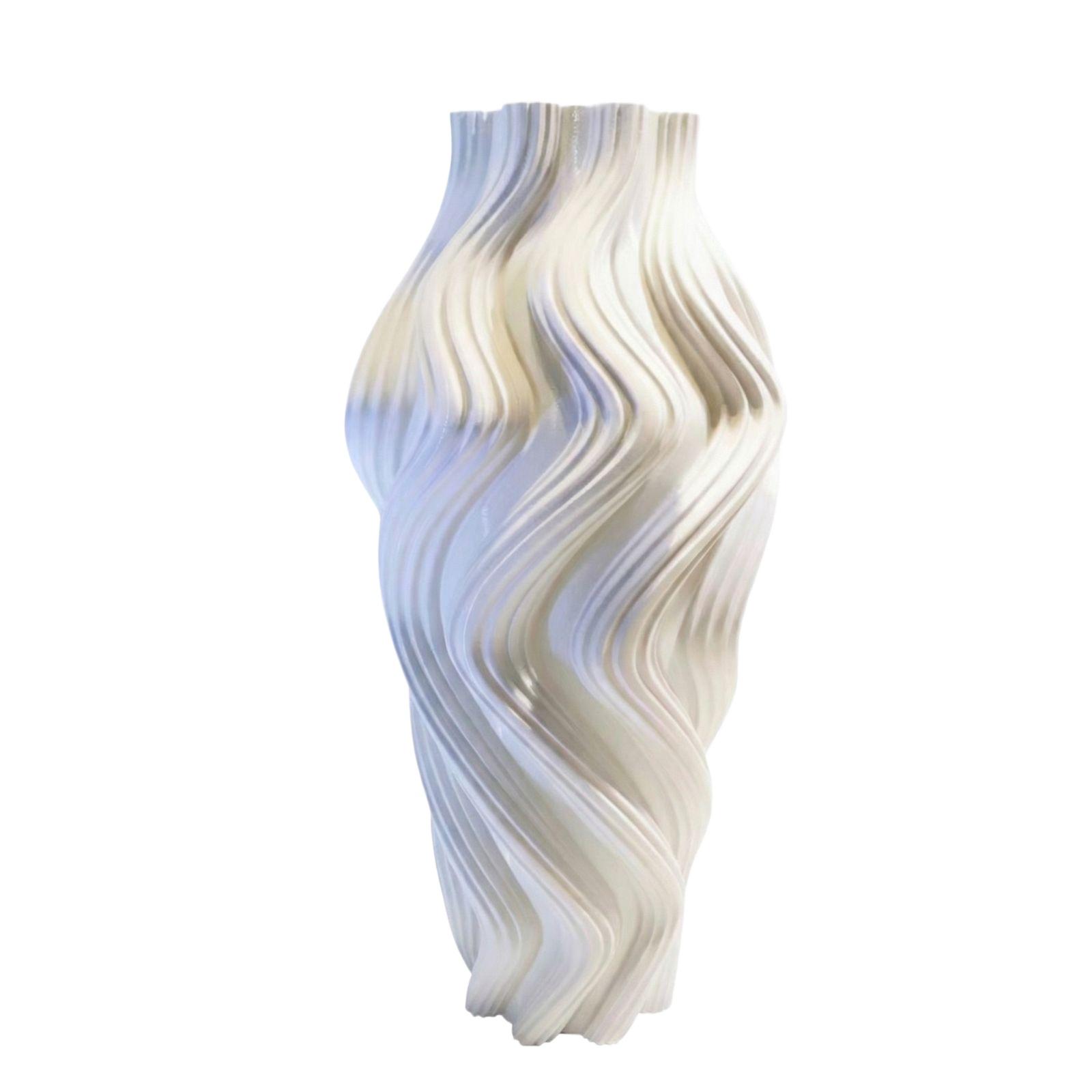 

3D Printed Art Vases Are A Great Choice For Gifts And Flower Arrangements білий