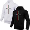Milan Fashion Men's Hoodies High Quality Hooded Long Sleeved Pullover Male All Season Daily Casual Sports Fitness Sweatshirts