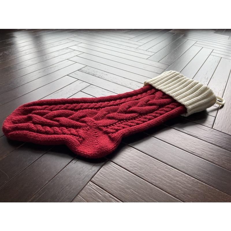 Christmas Stockings Christmas Supplies Christmas Arrangements Gift Bags Pendant Decoration Wrong Corner Twist Large
