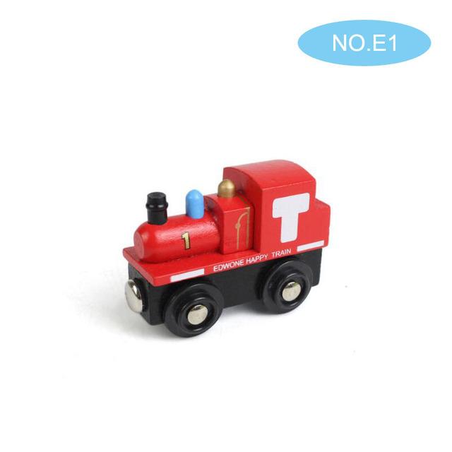 Small Wooden Scene Car Toys Magnetic Train Toy Truck Fit All Kinds Wooden Railway Train Track Children Gifts