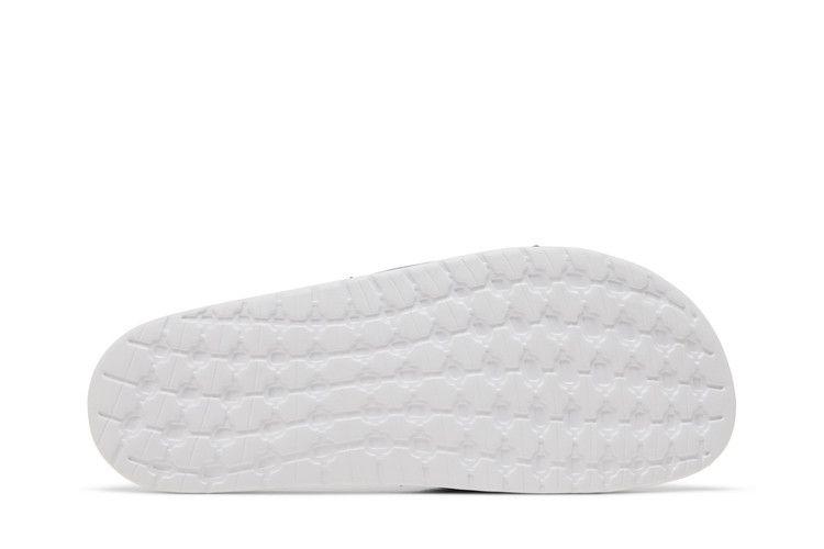 Men's Slides Adidas Adilette Boost Slide White Royal White/Royal Blue