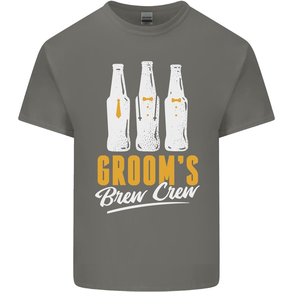 Grooms Brew Crew Beer Unisexs Light Cotton TShirt