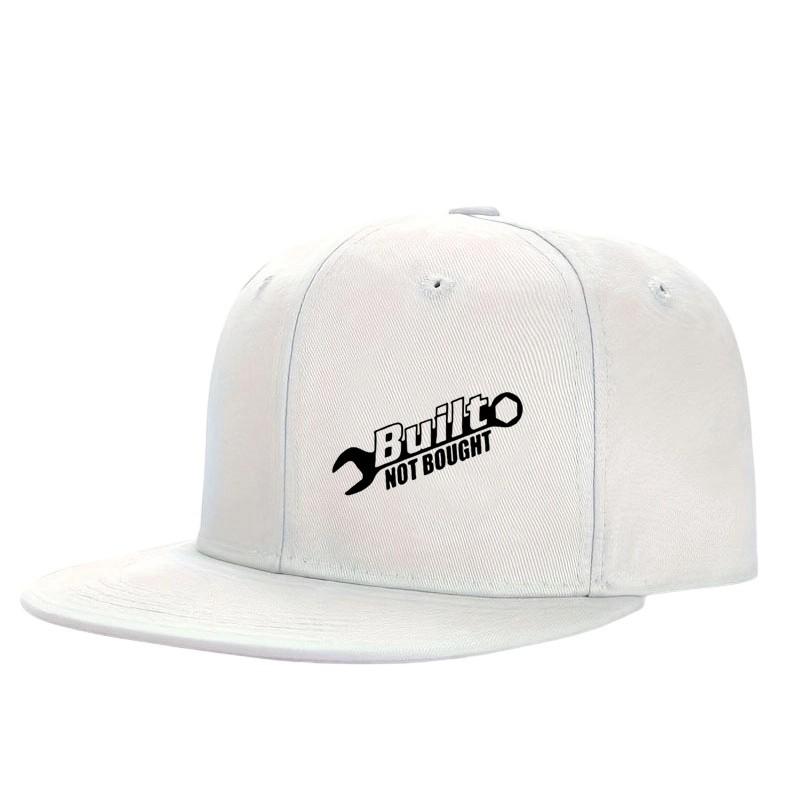 Built Not Bought Wrench Graphic Adjustable Snapback Baseball Cap Polyester Casual Adult Headwear One Size