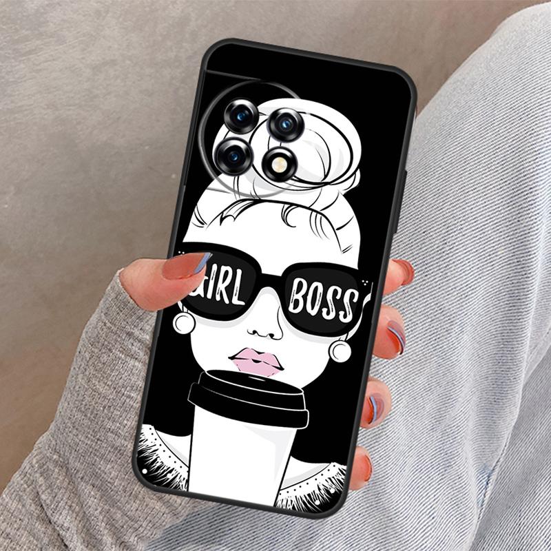 Princess Female Boss Coffee Cover For OnePlus Nord 4 CE 2 3 Lite N30 N20 N10 OnePlus 13 12 11 10 Pro 8T 10T 12R 13R Case