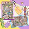 Plus Size Kawaii 3D Cartoon Street View Style Miniature Scene Stickers DIY Handmade Scrapbook Stickers Children Gifts