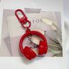 1 Piece Mobile Phone Chain Earphone Charm Backpack Hanging Decoration Cute Colorful 3D Earphones Pendant Keychain Gifts