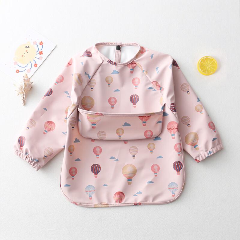 Kids Long-Sleeve Waterproof Feeding Bib