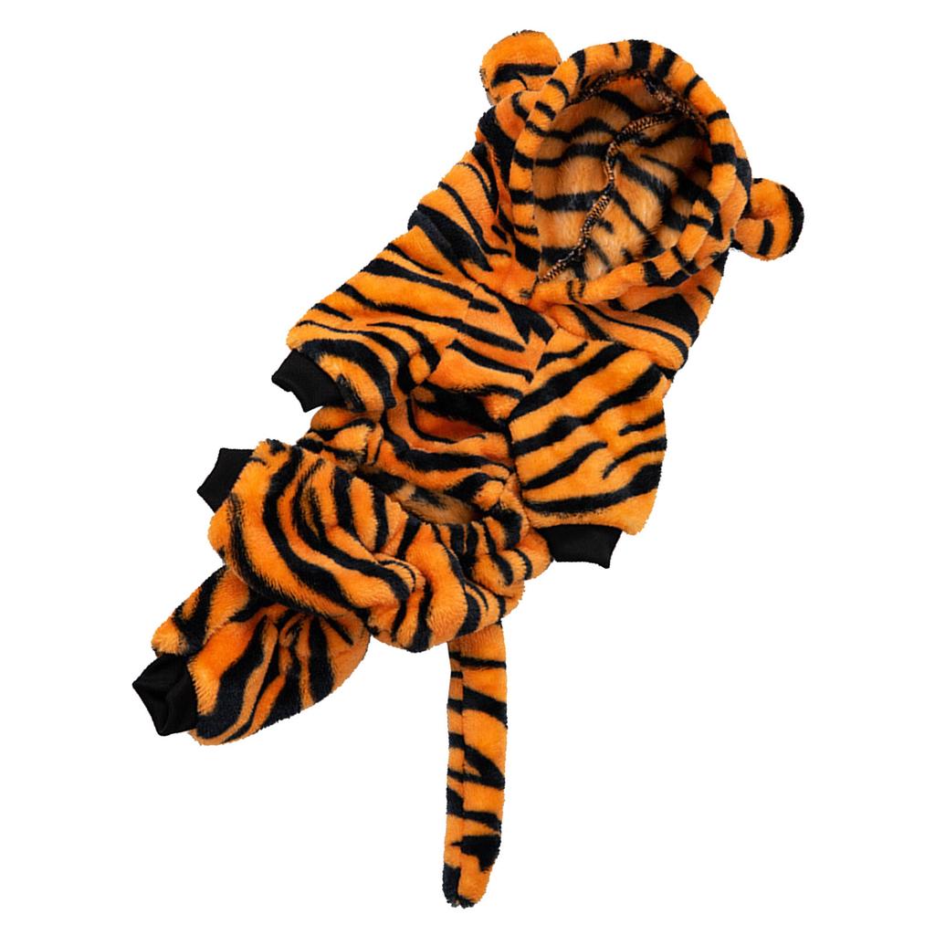 Dog Tiger Hoodie Lovely Comfortable Pet Autumn Winter Costume Clothes for Small Dogs Cats XL