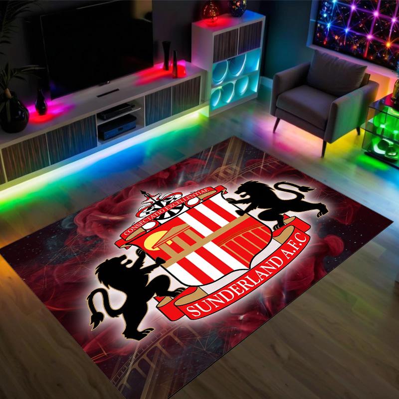 Sunderland Design Crystal Velvet Carpet Cozy Non?Slip Printed Rug For Bedroom Living Room Entrance