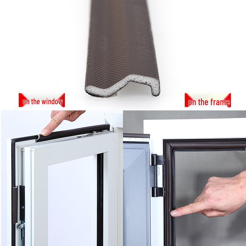 Winddichte Fenster- und Tür-Winterdichtungsleiste für Aluminium-, Kunststoff- und Stahl-Kippfenster