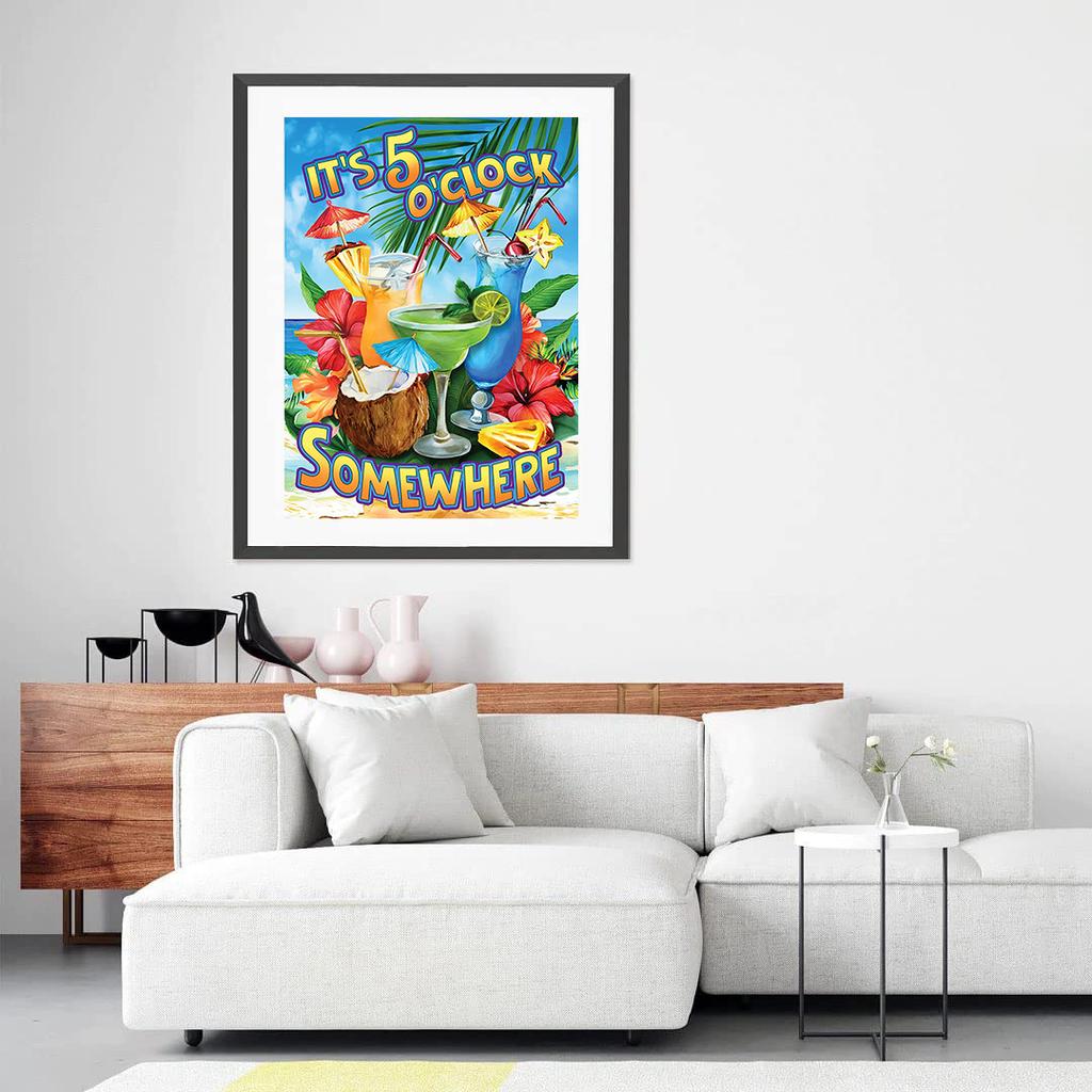 DIY Diamond Painting Seaside Resort Cross Stitch Kit Mosaic Art Diamond Painting Full Circle/Square Diamond Home Decoration