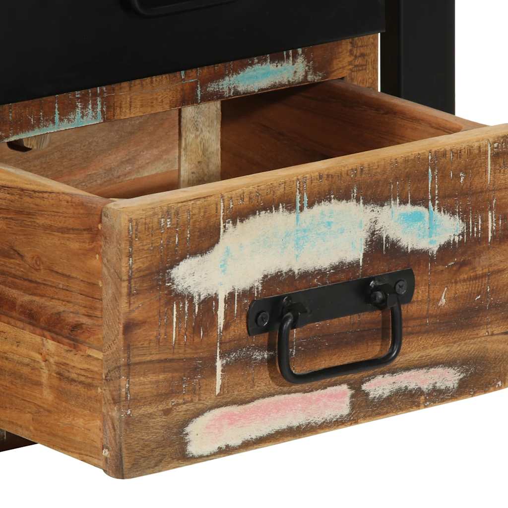 Nightstand Multicolour 40x35x40 cm Reclaimed Wood Solid Wood