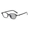 Neue Vintage Photochrome Myopiebrille Koreanischer Stil Retro Runder Rahmen HD Anti Blaulicht Farbwechsel Kurzsichtigkeitsbrille +2.0