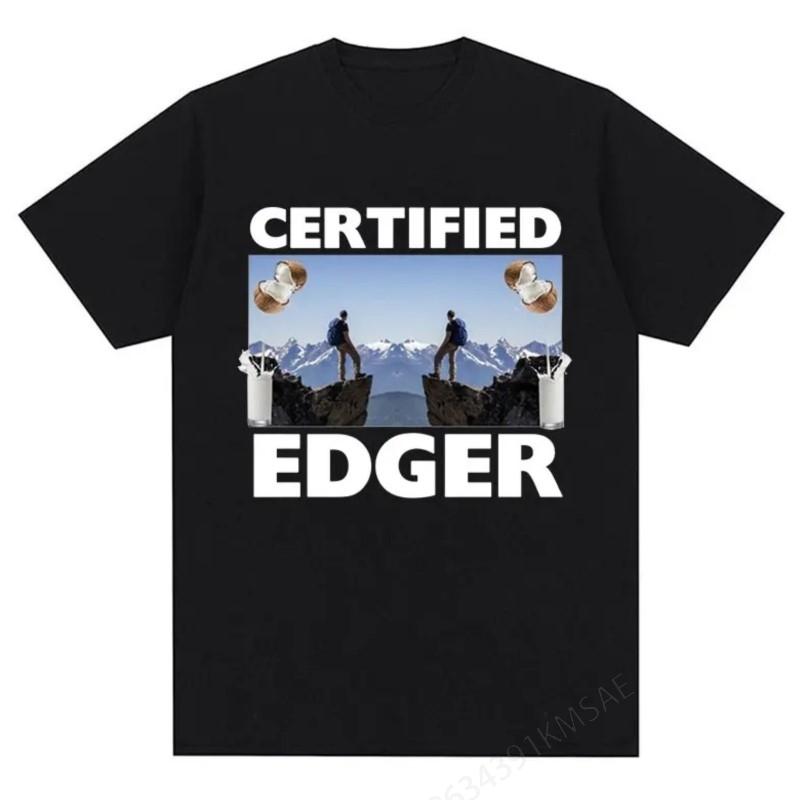 Certified Edger Meme Graphic T Shirts Funny No Nut November Tops Clothing T-shirt Men Women Casual Fashion Cotton Tees