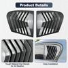 2pcs Rear Side Window Trim Spoiler for BMW 1 Series F20 118i 120i Hatchback 2011- Window Shutter Cover Louver Air Vents