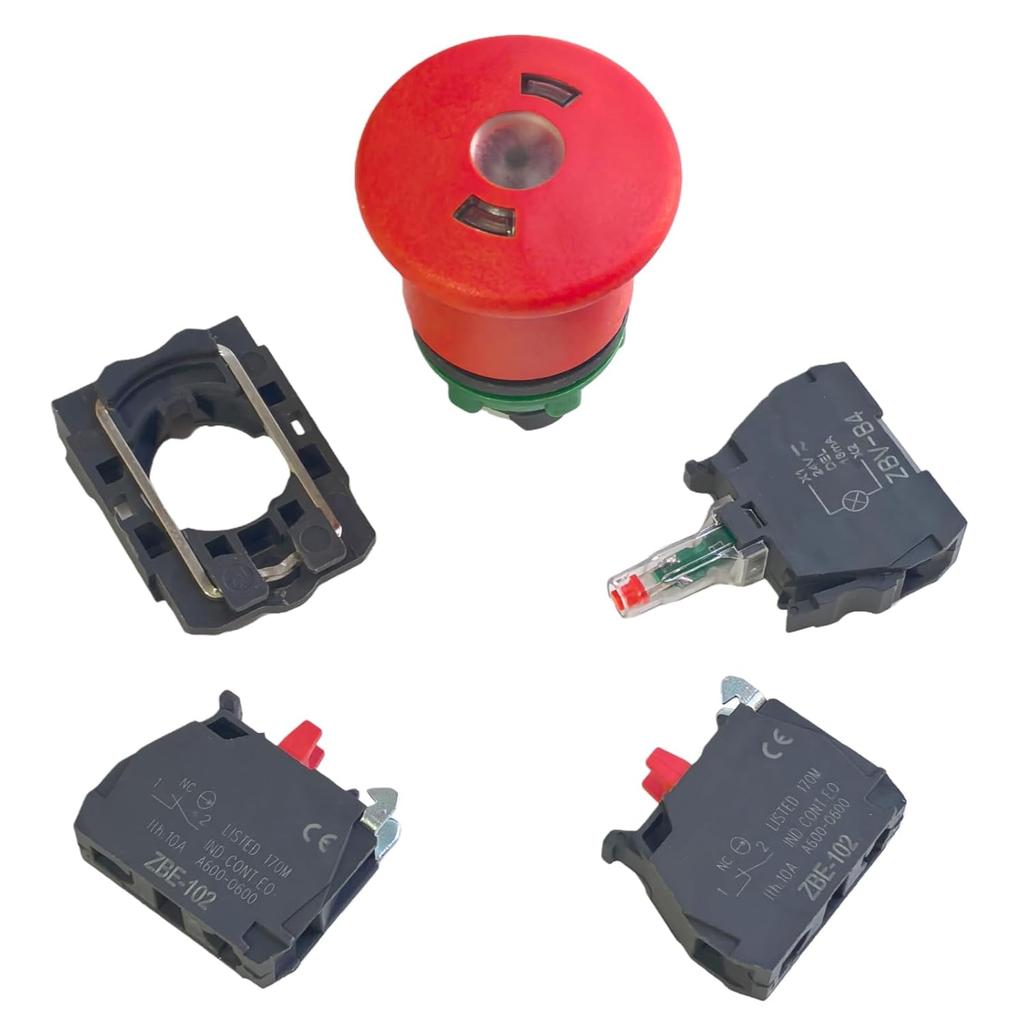 Emergency Stop Switch 144647 Platform E-Stop Switch Button Assembly SJ144647 Skyjack Parts for Skyjack Scissor Lift SJ6832 RT...