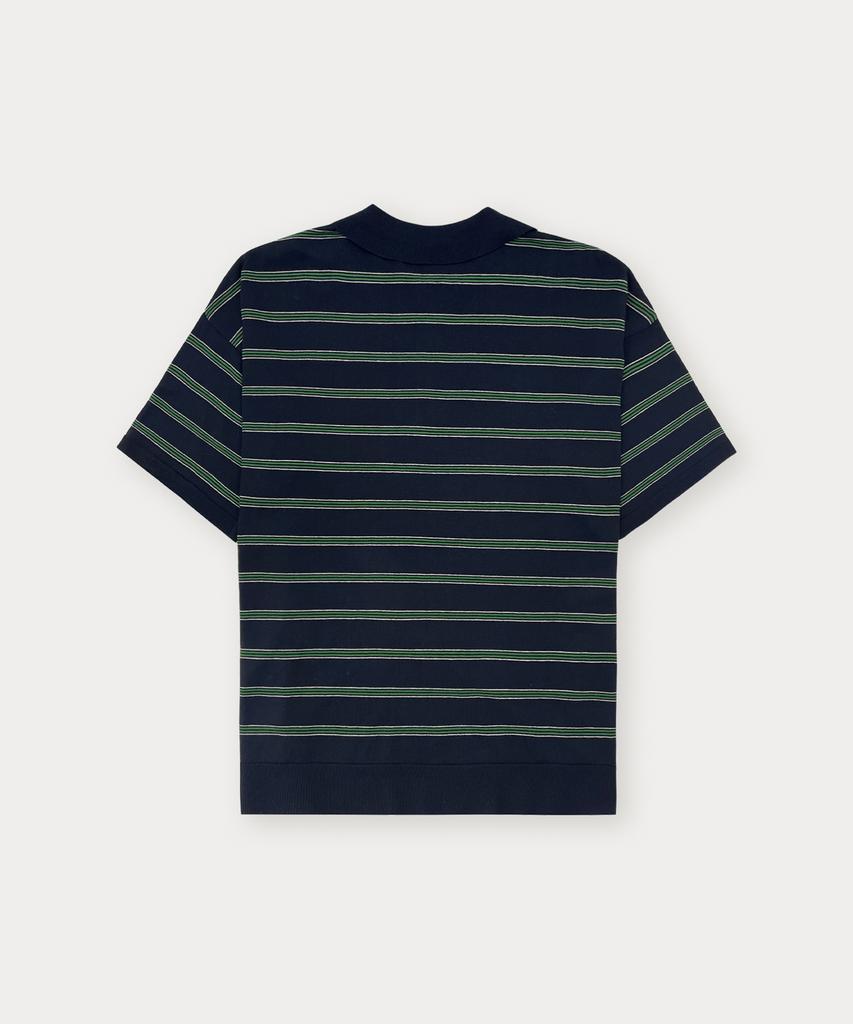 Sseomweeobeoteo Champ Stripe Knit - Navy