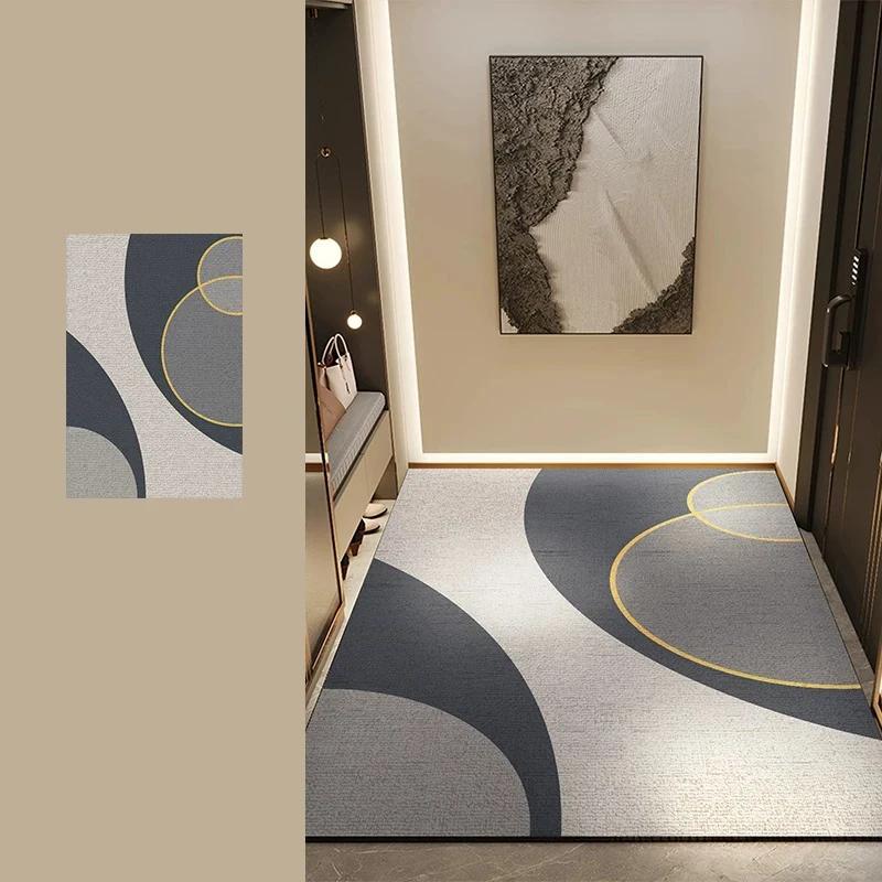 Modern Minimalism Entry Door Mat Anti-slip Hallway Carpet Welcome Rug Dirt Trapping Washable Rugs Entrance Doormat Home Decorate