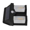 Outdoor Wall Lamp Square 2 Lamps Motion Sensing 3 Modes Solar Powered Waterproof Wall Mounted