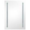 LED Bathroom Mirror Cabinet In Oak Look 50 X 13 X 70 Cm