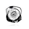 Fashion Bagua Series: Sun, Moon & Dolphin Creative Brooch