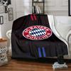 FC Bayern München Logo Decke Strapazierfähiger Komfort Perfekt für Bett Wohnzimmer Sofa Vier Jahreszeiten Universell Modern Bestes Weihnachtsgeschenk für Freunde Familie