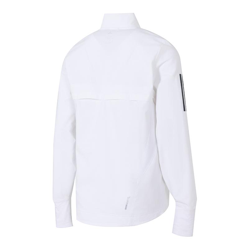 Adidas Own The Run Night Running Reflective Windproof Water-Resistant Insulated Stand Collar Long Sleeve Running Jacket Women jackets White JW9649