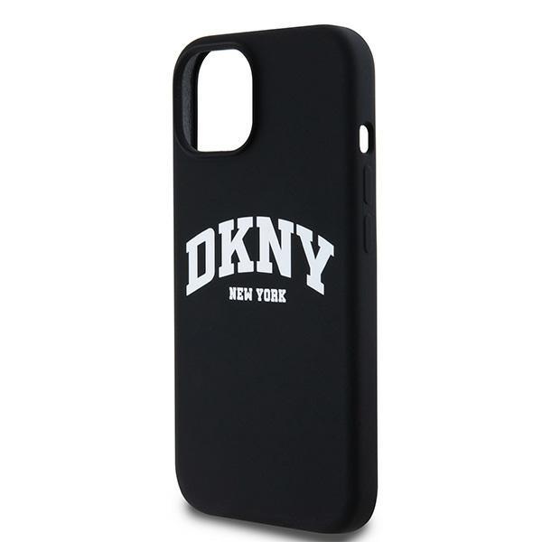 Dkny Dkhmp15Ssnyach Iphone 15 / 14 / 136.1 Czarny/Black Hardcase Liquid Silicone White Printed Logo Magsafe
