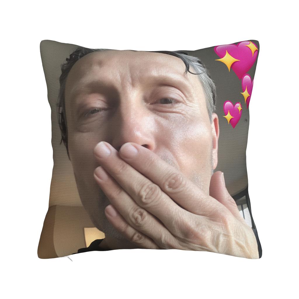 Mads Mikkelsen HHannibal Kissenbezug Mode Kissenhülle Für Wohnzimmer Sofa Bequeme Kissenbezüge Geschenk