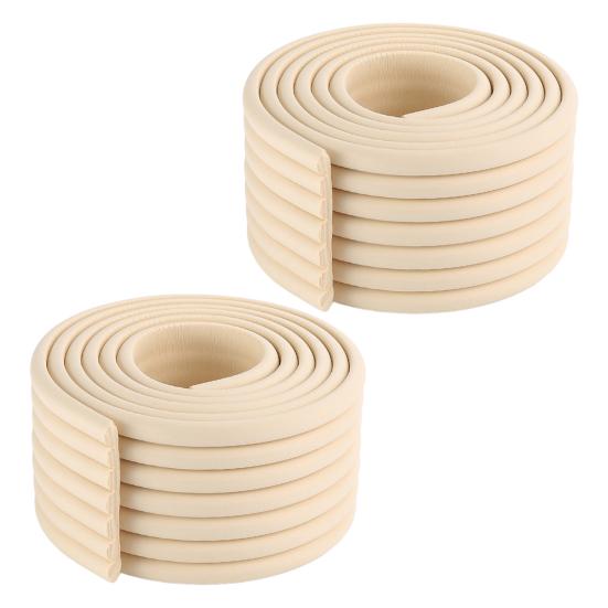 2Pcs 400x8CM Anti-Collision Foam Safety Strip Cuttable Self-Adhesive 0.8CM Extra Thick Baby Proofing Furniture