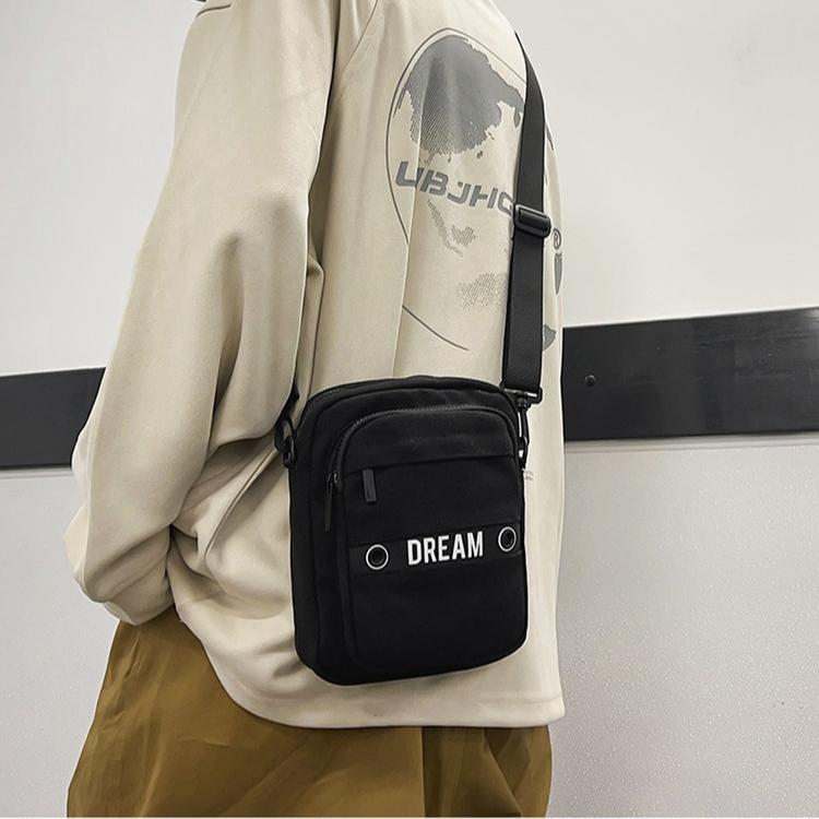 Повседневные мужские поясные сумки холщовые модные кошельки для монет многофункциональные — фото 7