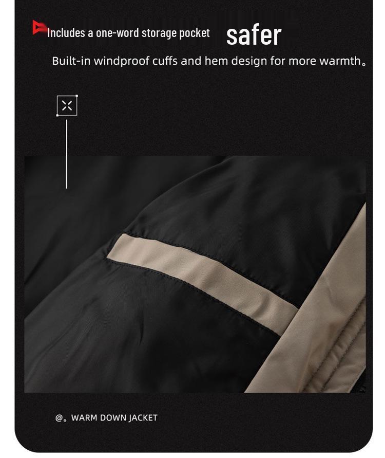 Men's Thickened Stand Collar Cotton Jacket - Casual, Warm, Trendy, Versatile Winter Coat