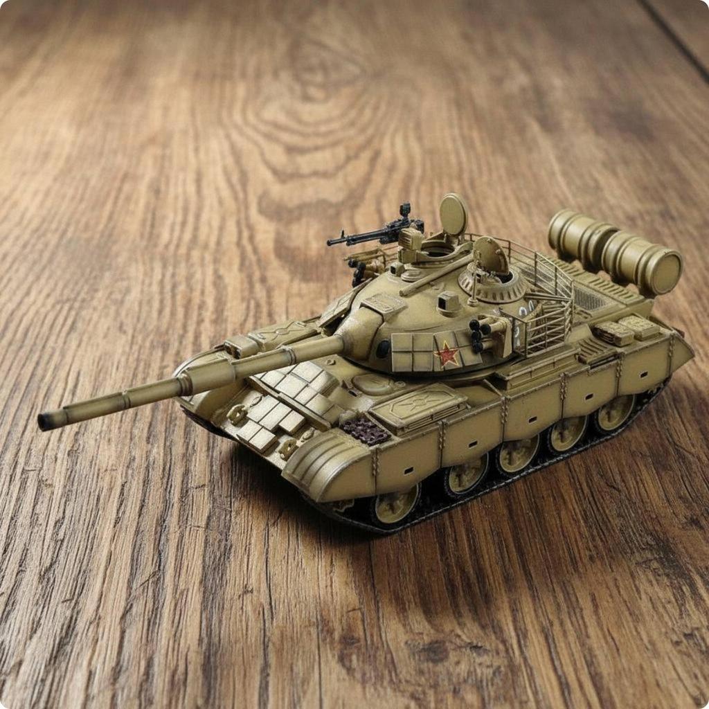 59D Battle Tank Model Collectible Display Piece Desert Armored Vehicle Realistic Design