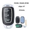 Ac29-High Quality Car Remote Smart Card Remote Car Key 434 Frequency ID 47 Chip 95440-J9100 For Hyundai Kona 2018