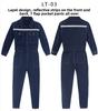 Custom-made Men's Flame Retardant CE Certified Welding Protective Clothing One-piece Denim Hooded Reflective Needle Detection