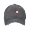 Cotton Georgian Heartbeat I Love Country Flag Georgia Heart Family Baseball Cap Sun Protection Women Georgia Flag Dad Hat Spring
