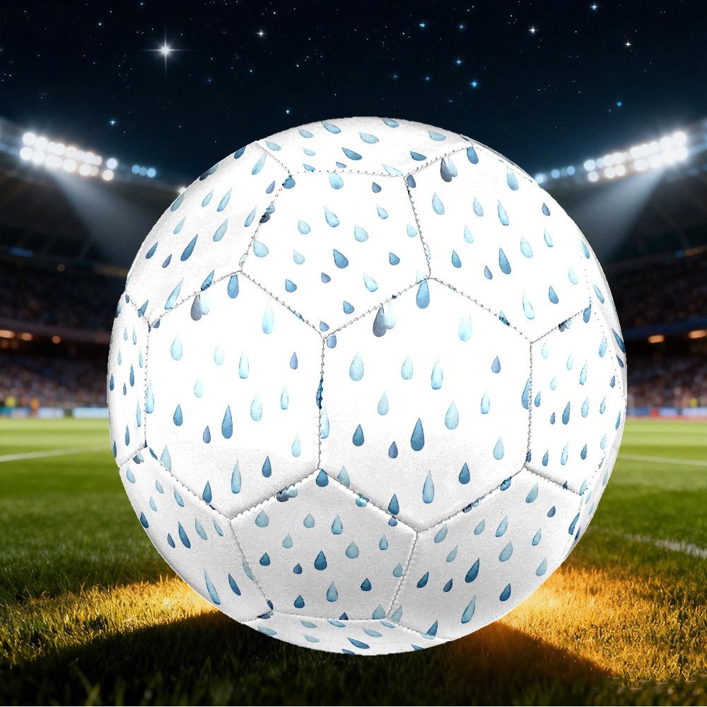 1pc Raindrops Size 5 Soccer Ball Professional Match Training Football Indoor &Outdoor Sports Ball Lightweight Durable c6584