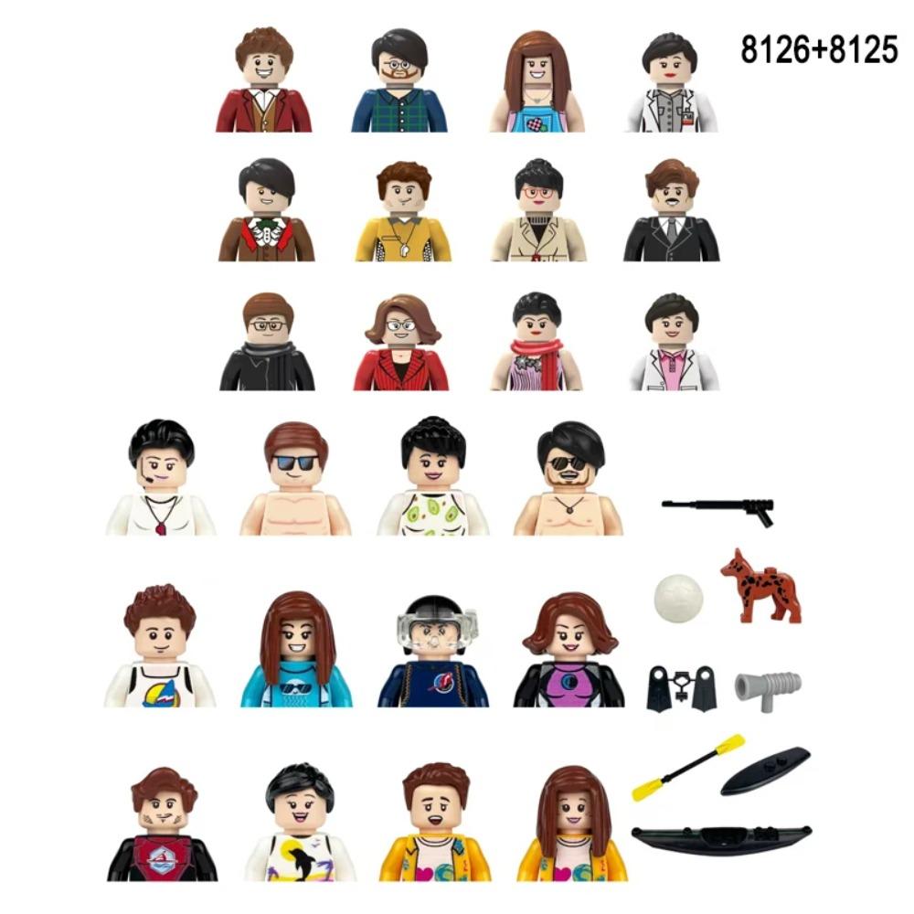 Stadsfiguren Actiefiguren Bouwstenen Politieagent Leraar Brandweerman Beroep Mini Figuur Poppen Stenen Set Kinderspeelgoed