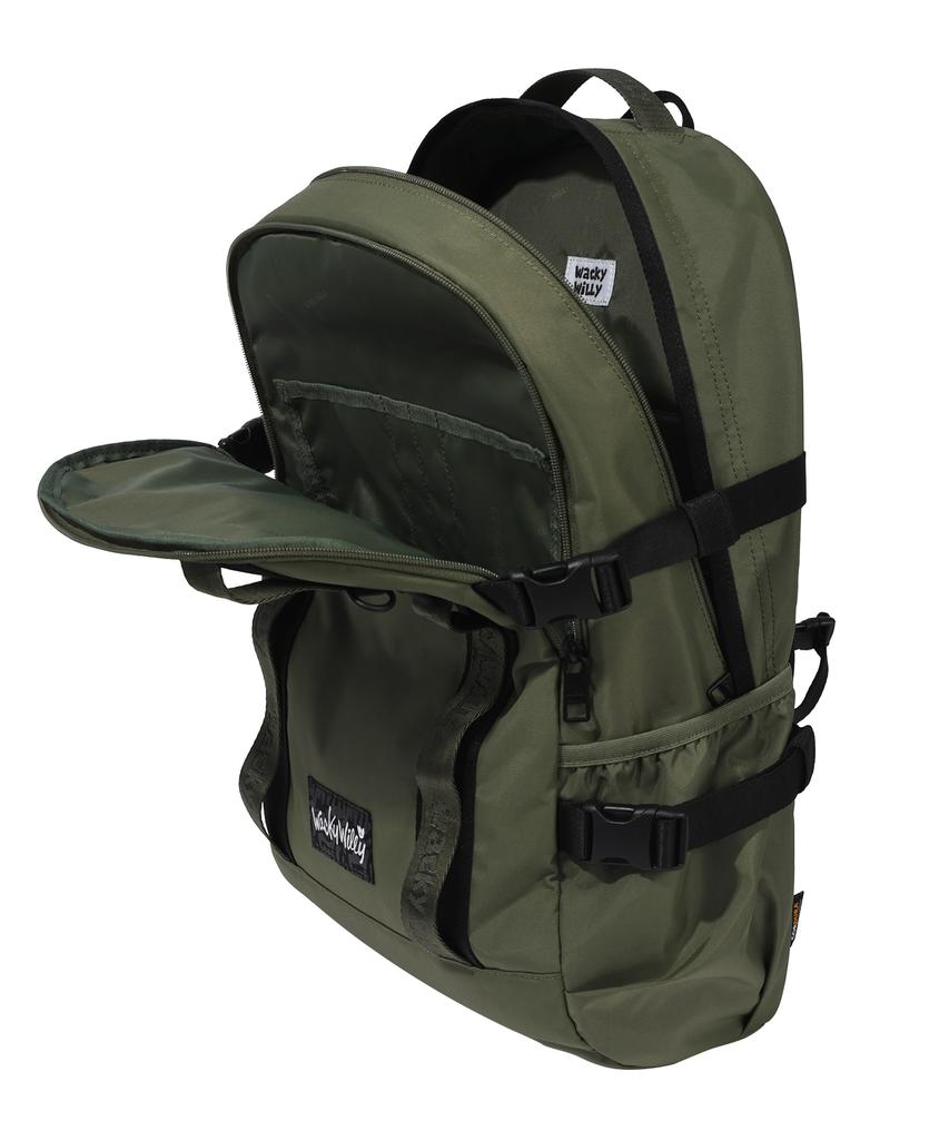 Wacky Willy Cordura Webbing Backpack Olive Green