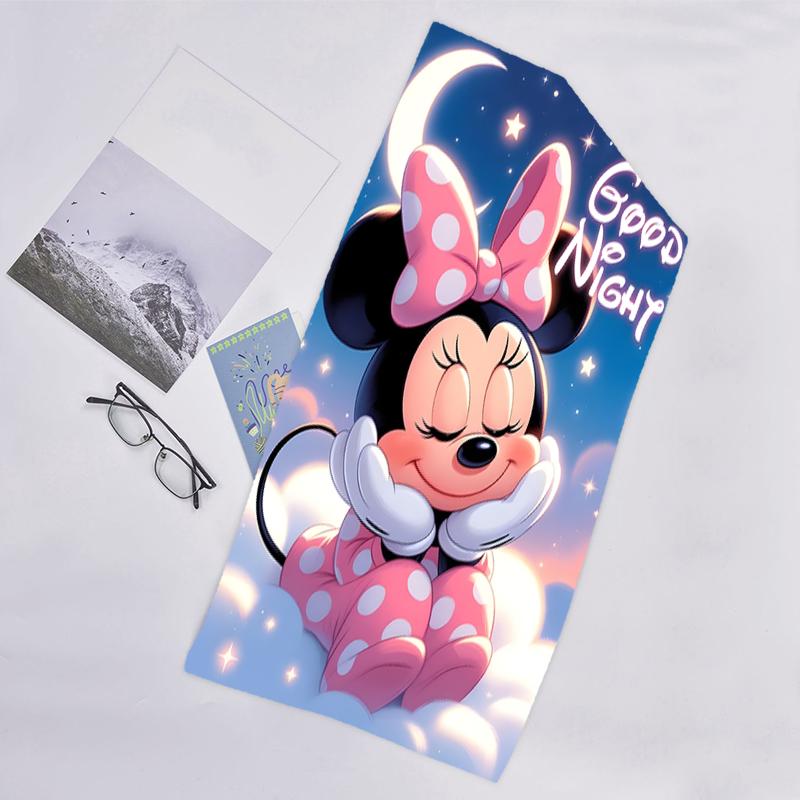 1pc M-Mouse Beach Towel, Beach and Seaside Swimming Pool Equipment, Fashion Pattern, Rectangular, Travel Essentials