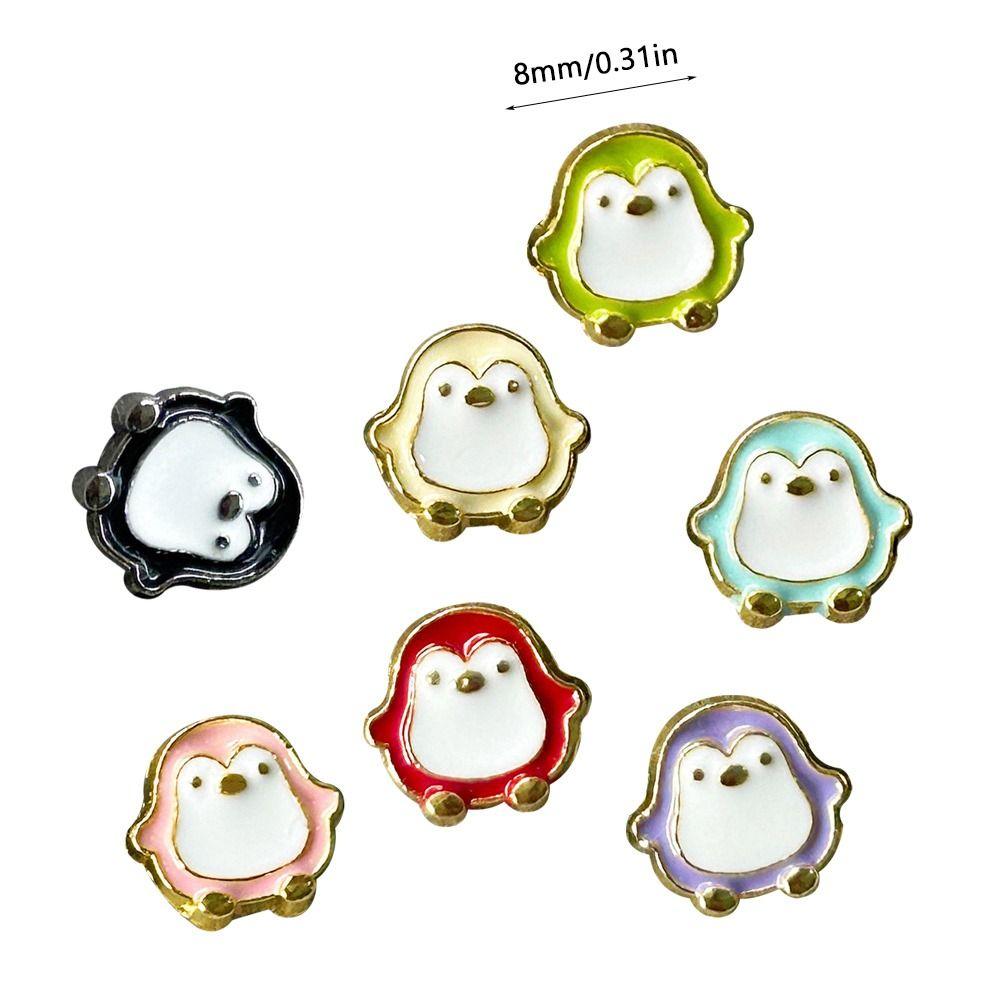 20pcs Mini Doll Penguin Buttons 8mm Doll Shoes Buckles Coat Buckles  1/6 Doll Clothes Accessories