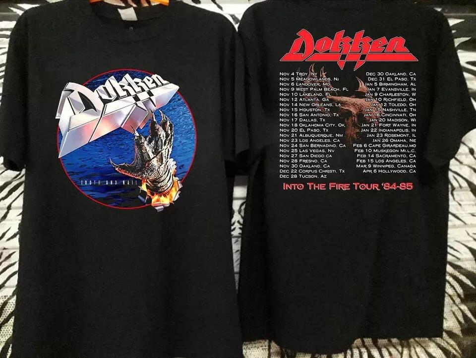 

Dokken Tooth and Nail Into The Fire Tour 84-85 T-Shirt, Dokken Tour 1984 T-Shir S