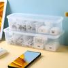 Transparent Compartment Storage Box Data Cable Classification Box Household Organization Box Underwear and Socks Storage Box