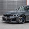 3 st MP Frontspoiler Läpp Splitter Spoiler Diffusor Skydd Karosskit För BMW G20 G21 M-paket 320i 330i M340i xDrive 2019-2022 Blank